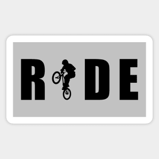 RIDE BMX Black Logo Sticker